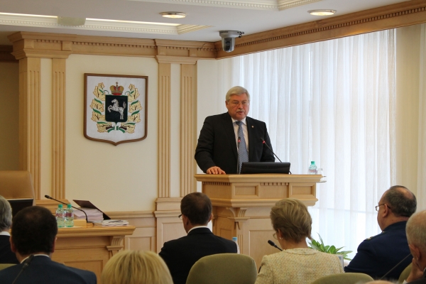 Выступление Сергея Жвачкина с отчетом о деятельности исполнительных органов государственной власти в 2015 году
