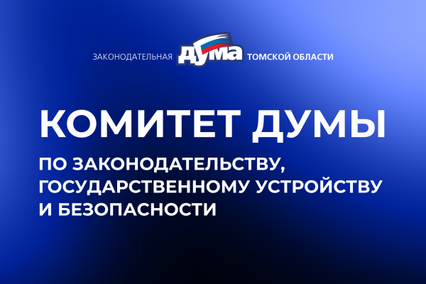 Изображение к новости 'Сформирован состав комитета думы по законодательству, государственному устройству и безопасности'. 
