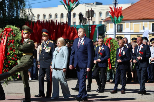 Торжественное мероприятие ко Дню Независимости в Гродно (фото t.me/pul4region)